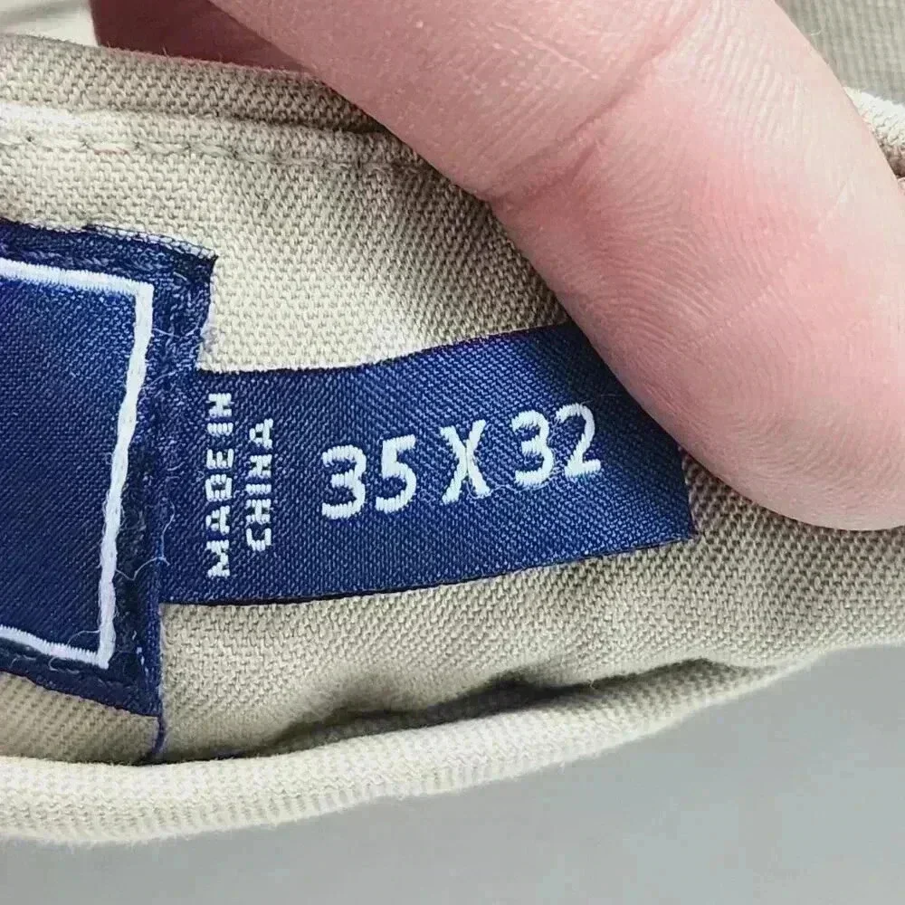 Vineyard Vines Mens Beige Khaki Pants Size 35x32 Cotton & Spandex Blend